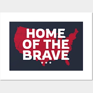 Home Of The Brave USA patriotic Posters and Art